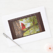 話赤鳥 長方形シール (封筒)