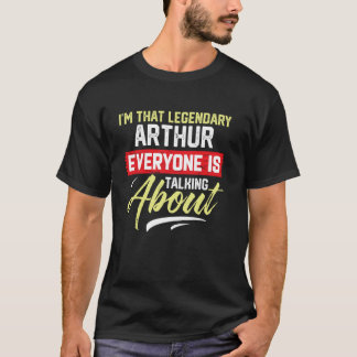 話題のアーサー伝説の人です Tシャツ