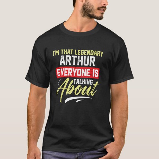 話題のアーサー伝説の人です Tシャツ (正面)