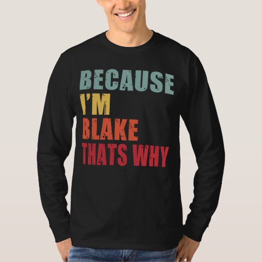 話題のBlake 私はみんながBlakeについて話している Tシャツ (正面)