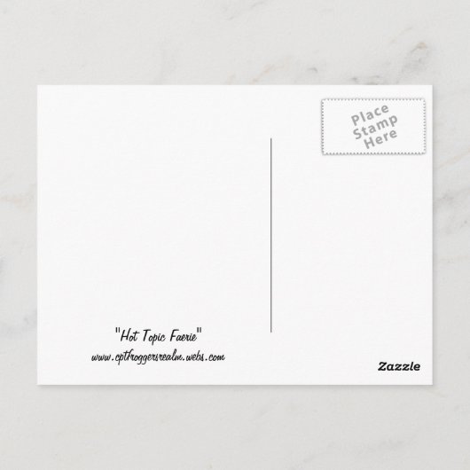 話題妖精の国はがき ポストカード (裏面)