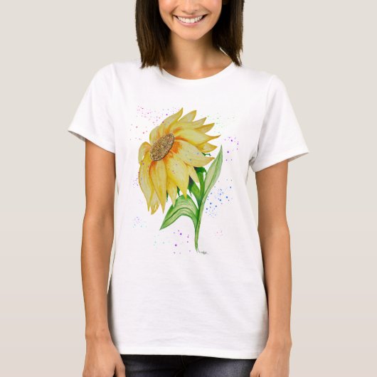 話Jesus Sunflower Tシャツ (正面)