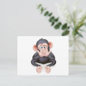 話No Evil  Cartoon Monke ポストカード (スタンド正面)