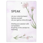 話Self Love Empowerment詩 クリップボード (裏面)