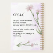 話Self Love Empowerment詩 プランナー手帳 (裏面)