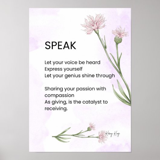 話Self Love Empowerment詩 ポスター (正面)