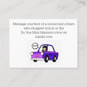 該当する項目をすべてチェック 名刺 (裏面)