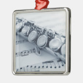 詳しいフルート メタルオーナメント (左)