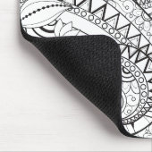 詳しい花パターン落書き マウスパッド (コーナー)