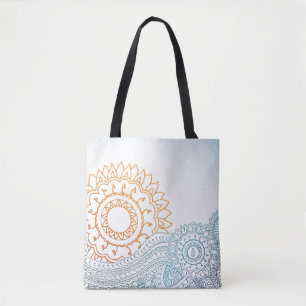詳しいhennaの抽象芸術の日の出 トートバッグ