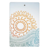 詳しいhennaの抽象芸術の日の出 ミニクリップボード (裏面)