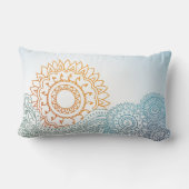 詳しいhennaの抽象芸術の日の出 ランバークッション (裏面)