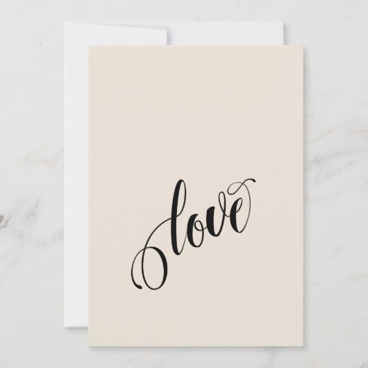 詳しくご紹介!シンプルなクリーム 招待状 (裏面)