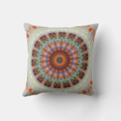 詳しく自然な地球の曼荼羅の枕クッション クッション (裏面)