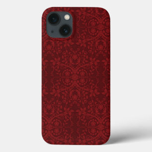 詳しく赤い花模様の壁紙 iPhone 13ケース