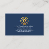 詳スタイリッシュ細なブルースポーツカー自動車運転手 名刺 (裏面)