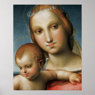 詳細からの <Virgin and Child> Raphaに帰因させる ポスター