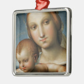 詳細からの <Virgin and Child> Raphaに帰因させる メタルオーナメント (左)