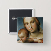 詳細からの <Virgin and Child> Raphaに帰因させる 缶バッジ (正面&裏面)