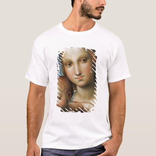 詳細からの <Virgin and Child> Raphaに帰因させる Tシャツ (正面)
