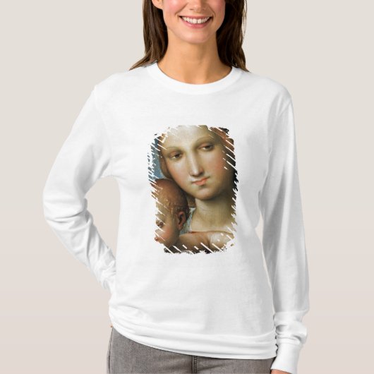 詳細からの <Virgin and Child> Raphaに帰因させる Tシャツ (正面)