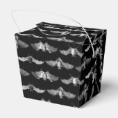 詳細こうもり種イラストパターンブラック フェイバーボックス (裏面サイド)