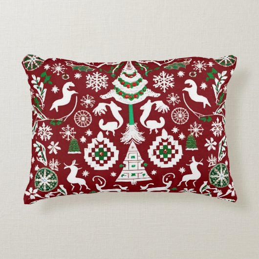 詳細すごいな北欧刺繍装飾用クッション アクセントクッション (正面)