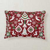 詳細すごいな北欧刺繍装飾用クッション アクセントクッション (裏面)