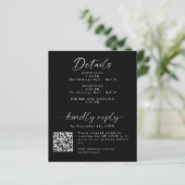 詳細とRSVPミニマル結婚の (スタンド正面)