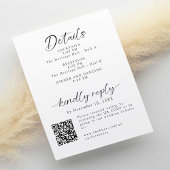 詳細とRSVPミニマル結婚の