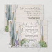 詳細なイベント情報 砂漠 サボテン 多肉植物 エンクロージャーカード (正面/裏面)