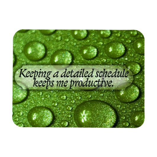 「詳細なスケジュール」モチベーション肯定フレキシ マグネット (横)