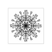 詳細なスノーフレーク冬のクラフトアートスタンプ ラバースタンプ (インプリント)