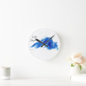 詳細なスペリオル湖 ラウンド壁時計 (ホーム)