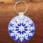 詳細なブルースノーフレーク キーホルダー (正面)