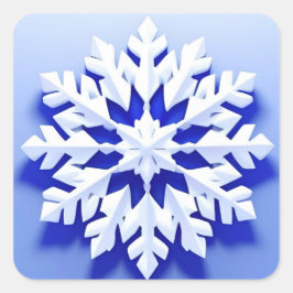 詳細なブルースノーフレーク スクエアシール