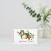 詳細なリンゴとベリーの茎 名刺 (スタンド正面)