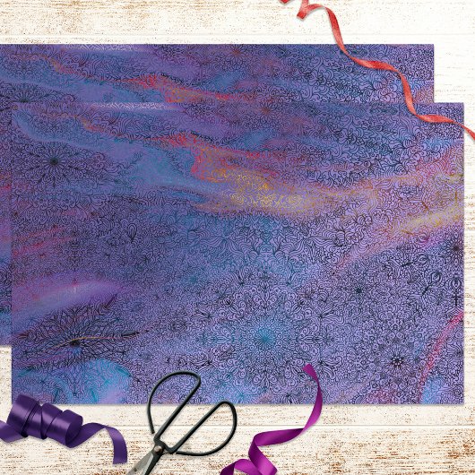 詳細なレースのようハンドドロードドールヘナインディアンアート 薄葉紙