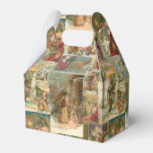 詳細なヴィンテージ父クリスマスコラージュ フェイバーボックス (裏面サイド)