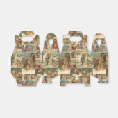 詳細なヴィンテージ父クリスマスコラージュ フェイバーボックス (折り畳みなし)