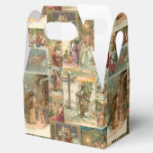 詳細なヴィンテージ父クリスマスコラージュ フェイバーボックス (オープン)