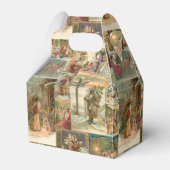 詳細なヴィンテージ父クリスマスコラージュ フェイバーボックス (正面サイド)