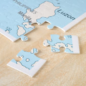 詳細な中国図 ジグソーパズル (側面)