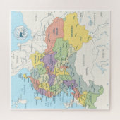 詳細な中国図 ジグソーパズル (横)