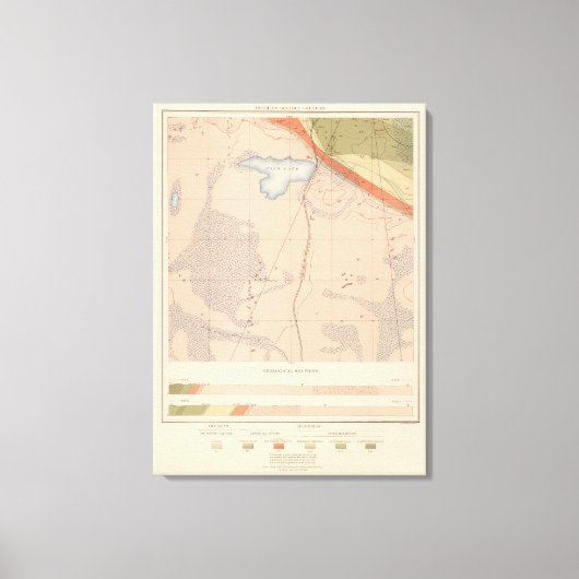 詳細な地質学シートXIII キャンバスプリント (正面)