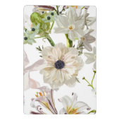 詳細な手描き花 – 花園。 ミニクリップボード (裏面)