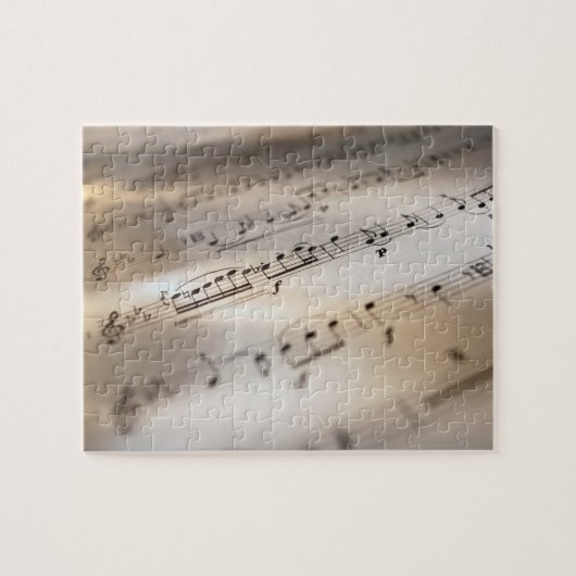 詳細な楽譜 ジグソーパズル (横)