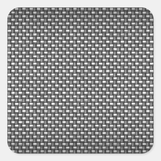詳細な炭素繊維テクスチャ スクエアシール (正面)