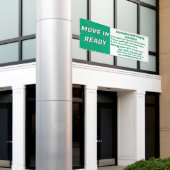 詳細な賃貸アパートメントをカスタマイズする すぐに入居可能 横断幕 (ビルの外側)