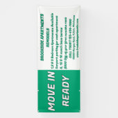 詳細な賃貸アパートメントをカスタマイズする すぐに入居可能 横断幕 (縦)